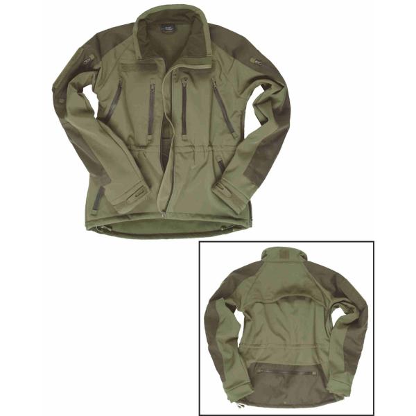 SOFTSHELL JAKNA MIL-TEC PLUS OLIV