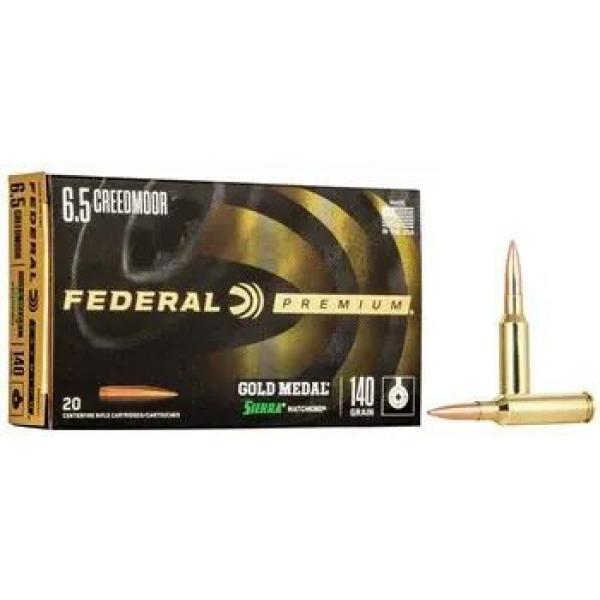 NABOJ FEDERAL 6,5 CREEDMOOR 140GR SIERRA MATCH KING HIBRID VLD SMK