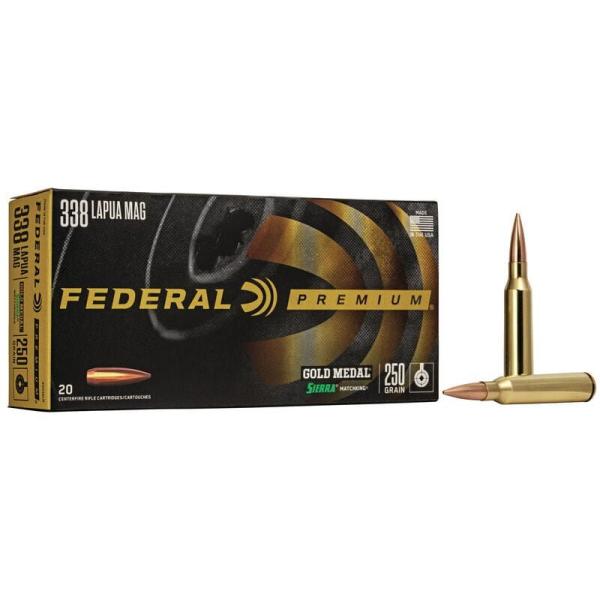 NABOJ FEDERAL GOLD MEDAL .338 LM 250Gr SIERRA MATCH KING BT HP