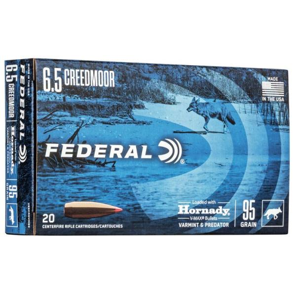NABOJ FEDERAL V-MAX 6,5 CREEDMOOR VARMINT& PREDATOR 95 gr