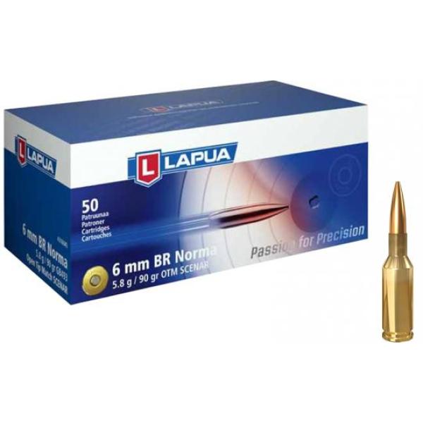 NABOJ LAPUA 6 mm B.R. NORMA SCENAR OTM 90 gr / 5,8 g  50/1